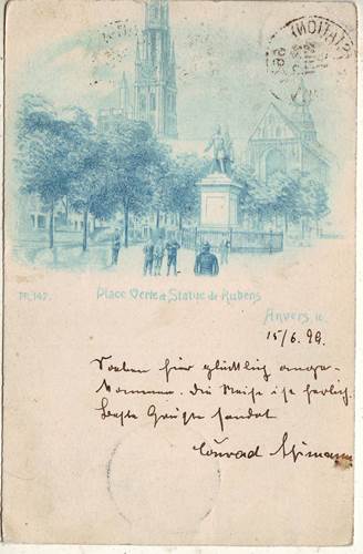 Foto alte Ansichtskarten aus Belgien: Anvers 1899