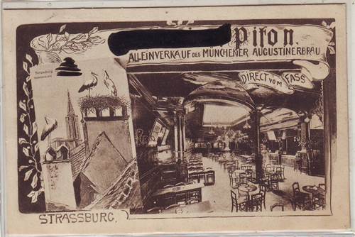 Foto alte Ansichtskarten aus Frankreich: Strassburg 1915