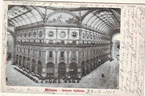 Foto alte Ansichtskarten aus Italien: Milano 1902