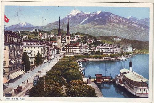Foto alte Ansichtskarten aus der Schweiz: Luzern 1920 ?