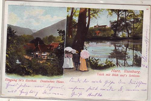 Foto alte Ansichtskarten Deutschland: Ilsenburg 1908