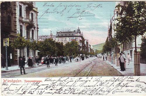 Foto alte Ansichtskarten Deutschland: Wiesbaden 1909
