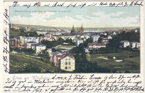 Foto alte Ansichtskarten Deutschland: Wiesbaden 1915