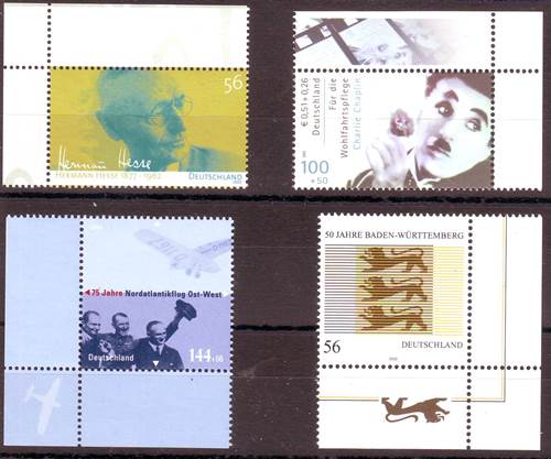 Foto Briefmarken: Bund Eckrandmarken postfrisch ca. 2001 bis 2003