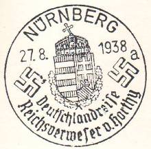 Foto Handserienstempel Reichsverweser v. Horthy