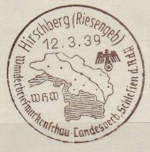 Foto Handserienstempel Schlesien 1939
