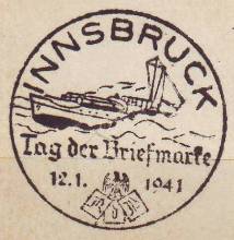 Foto Handserienstempel Tag der Briefmarke Schnellboot 1941