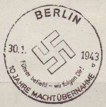 Foto Handserienstempel Führer befiel - wir folgen Dir! 1943