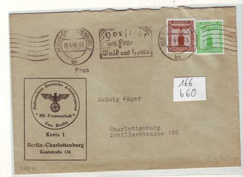 Foto Motivbelege Maschinen-Serienstempel Bochmann Nr. 166 aus Berlin