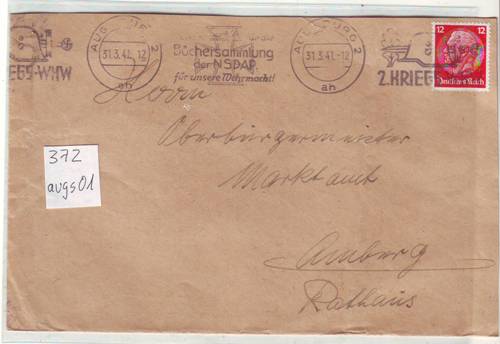 Foto Motivbelege Maschinen-Serienstempel Bochmann Nr. 372 aus Augsburg