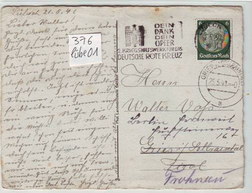 Foto Motivbelege Maschinen-Serienstempel Bochmann Nr. 376 aus L�beck