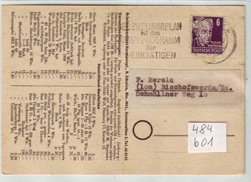 Foto Motivbelege Maschinen-Serienstempel Bochmann Nr. 484 aus Berlin