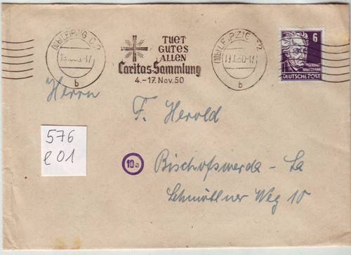 Foto Motivbelege Maschinen-Serienstempel Bochmann Nr. 576 aus Leipzig