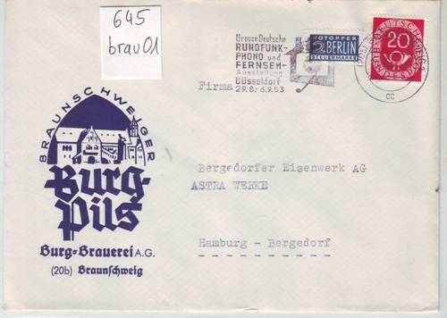 Foto Motivbelege Maschinen-Serienstempel Bochmann Nr. 631 aus Hagen