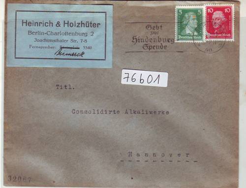 Foto Motivbelege Maschinen-Serienstempel Bochmann Nr. 76 aus Berlin